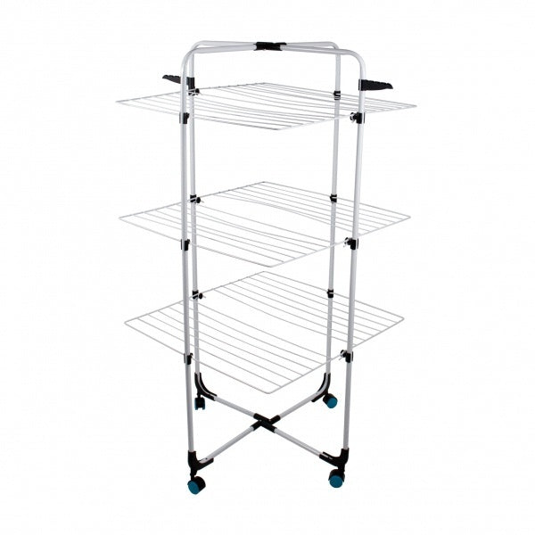 Uscător Vertical Mobil pentru Rufe – 30m Suprafață de Uscare, Suport Umerașe, Design Compact